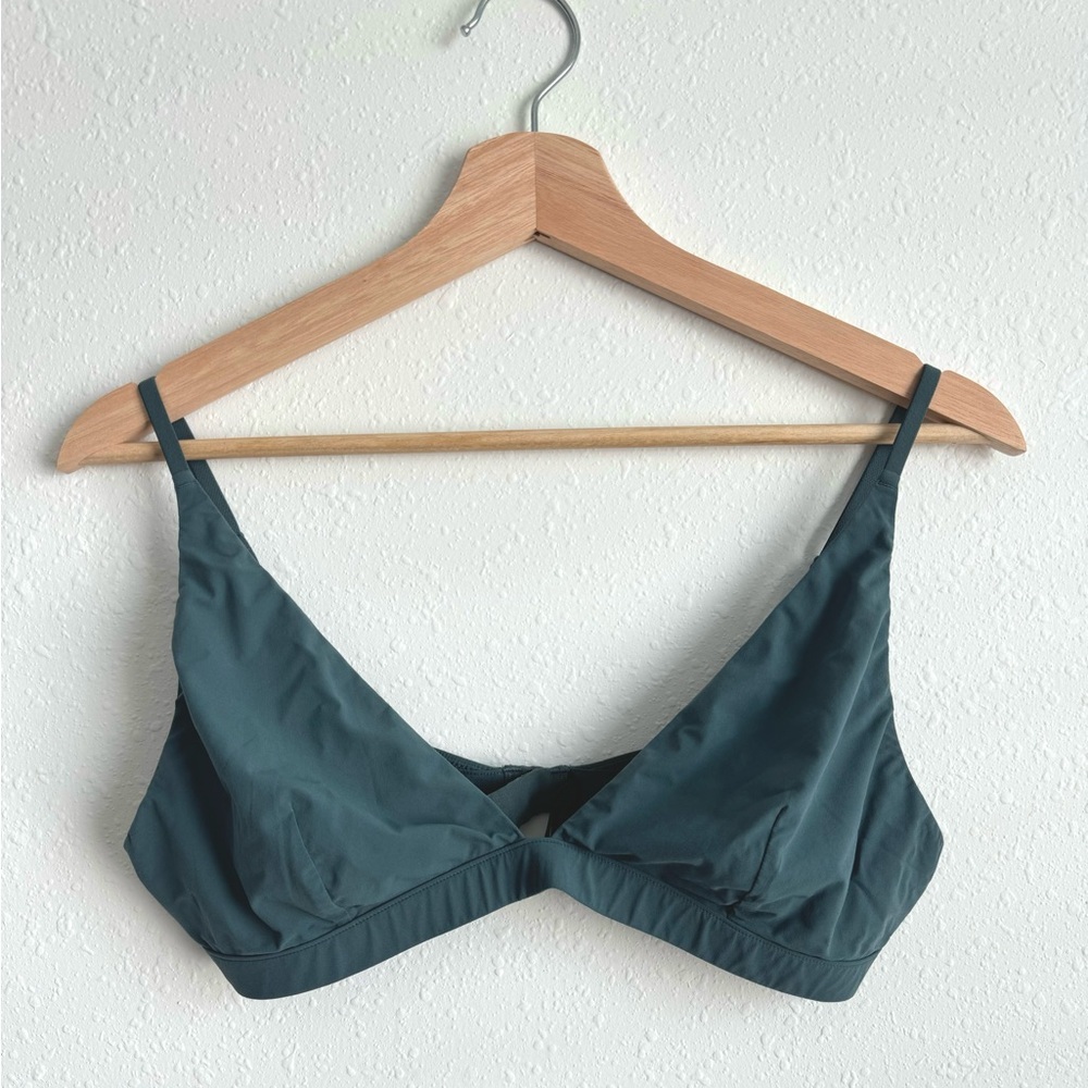 COS Dark Teal Triangle Bralette | Size US 12 | Minimalist Lingerie Bra